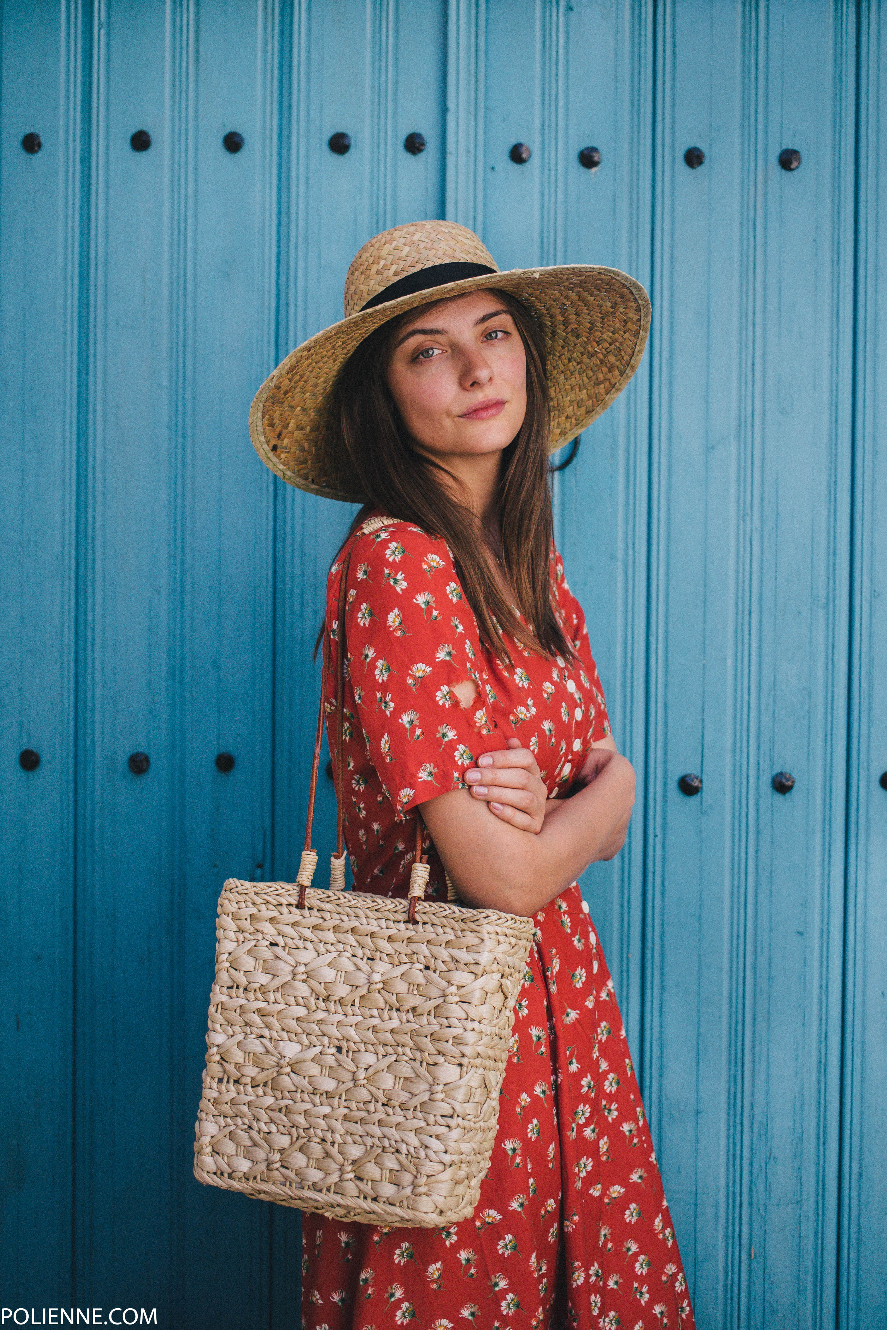 zara red summer dress